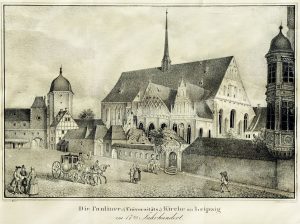 Die Paulinerkirche in 17. Jahrhundert