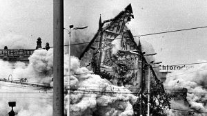 Sprengung der Paulinerkirche 1968