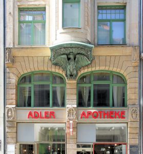 Adler-Apotheke in der Hainstraße in Leipzig (Nachfolgebau)